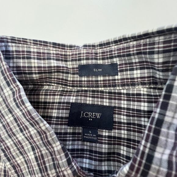 J Crew Shirt Mens Small Plaid Slim Fit Long Sleeve Button Down Casual - Picture 4 of 8